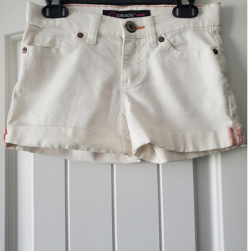 Cream Jordache Shorts Size 7 girls